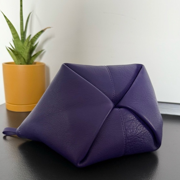 Mansur Gavriel purple Mini Tulipano top handle crossbody tote bag NWOT - Picture 12 of 15